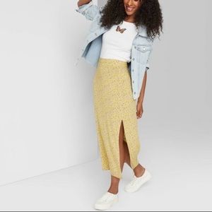 Wild Fable Floral Midi Skirt